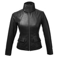 Black leather jacket