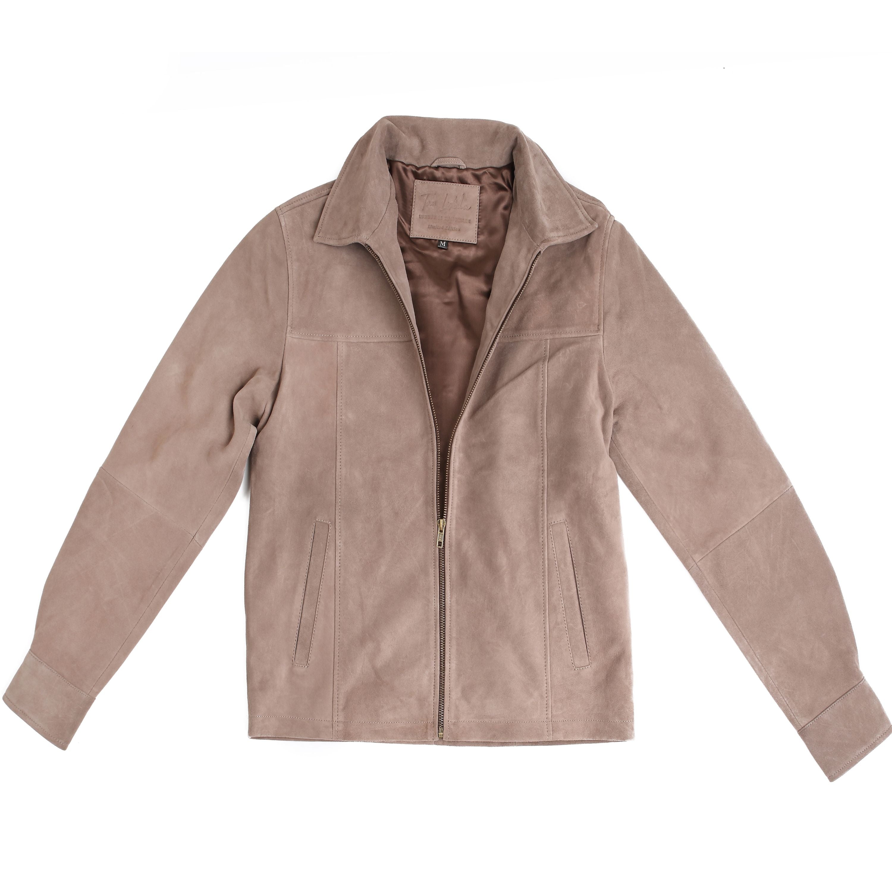 Men’s Stone Gray Suede Essential Jacket