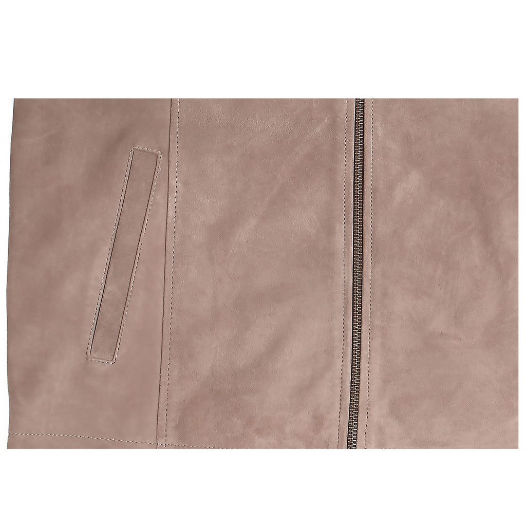 Men’s Stone Gray Suede Essential Jacket