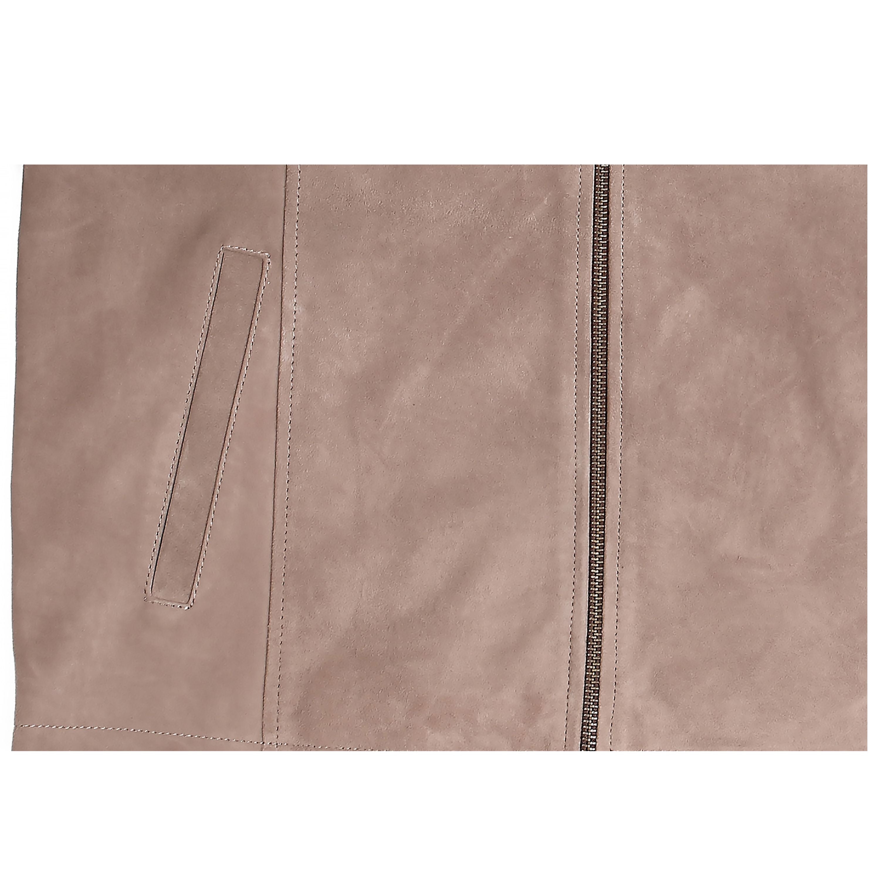 Men’s Stone Gray Suede Essential Jacket