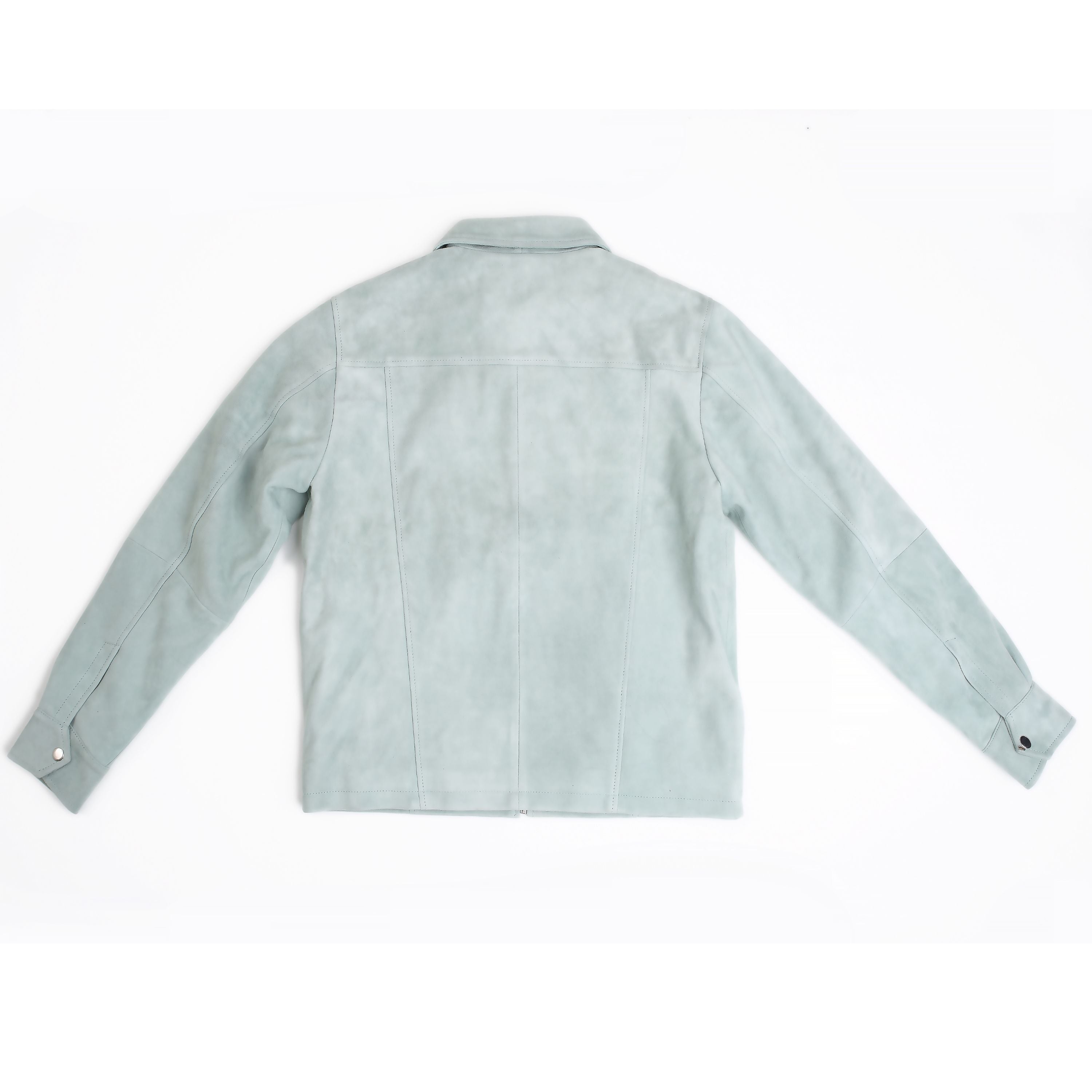 Men’s Sage Green Suede Harrington Jacket