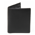 Minimal Trifold Wallet – Full Grain Leather | Black