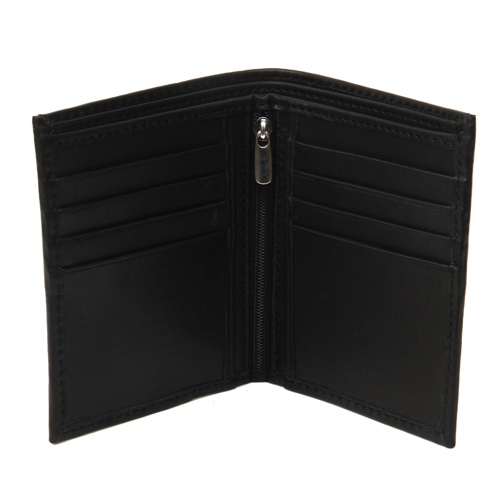 Classy Bifold Wallet – Full Grain Leather | Black