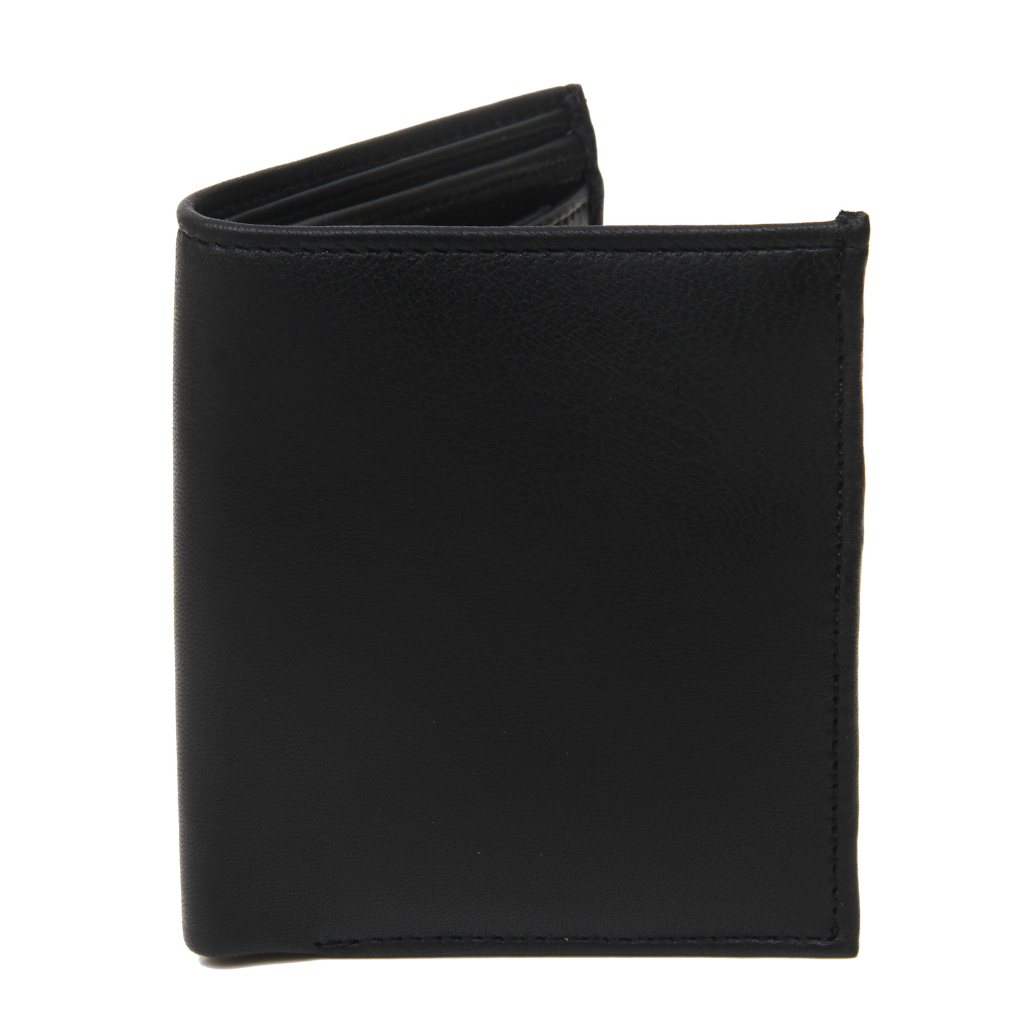 Classy Bifold Wallet – Full Grain Leather | Black