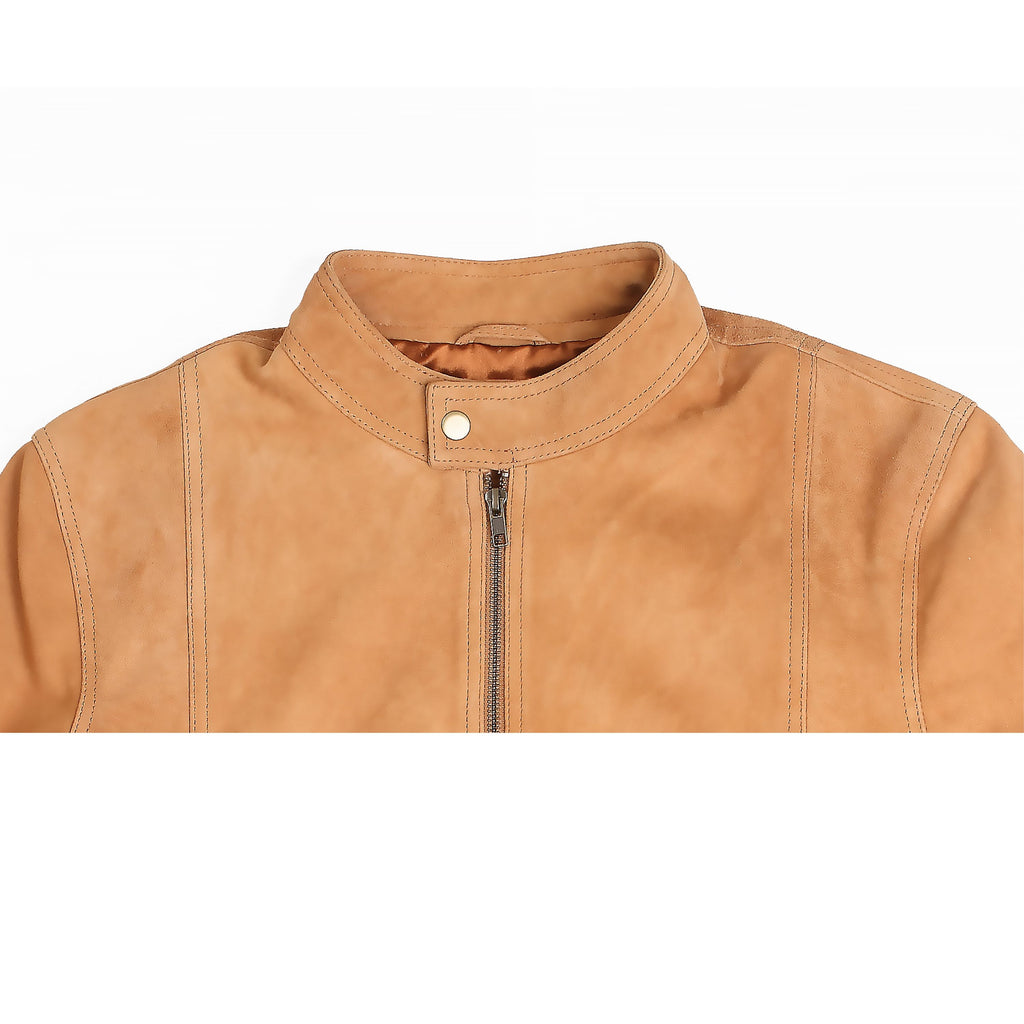 Men’s Sand Suede Leather Jacket