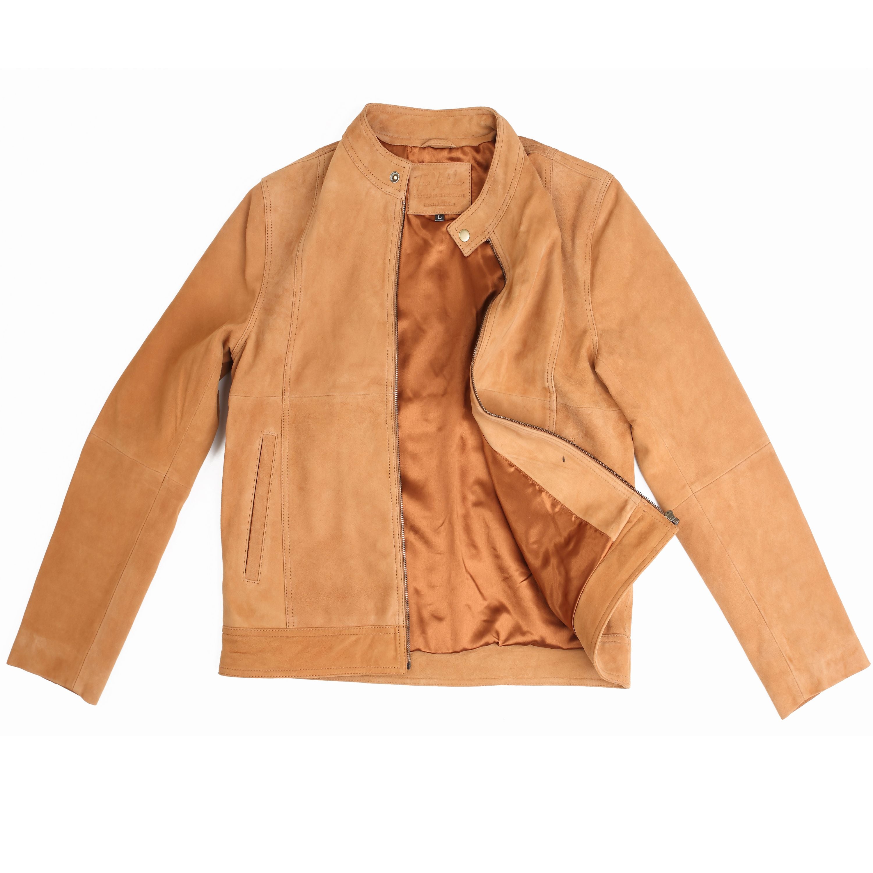 Men’s Sand Suede Leather Jacket