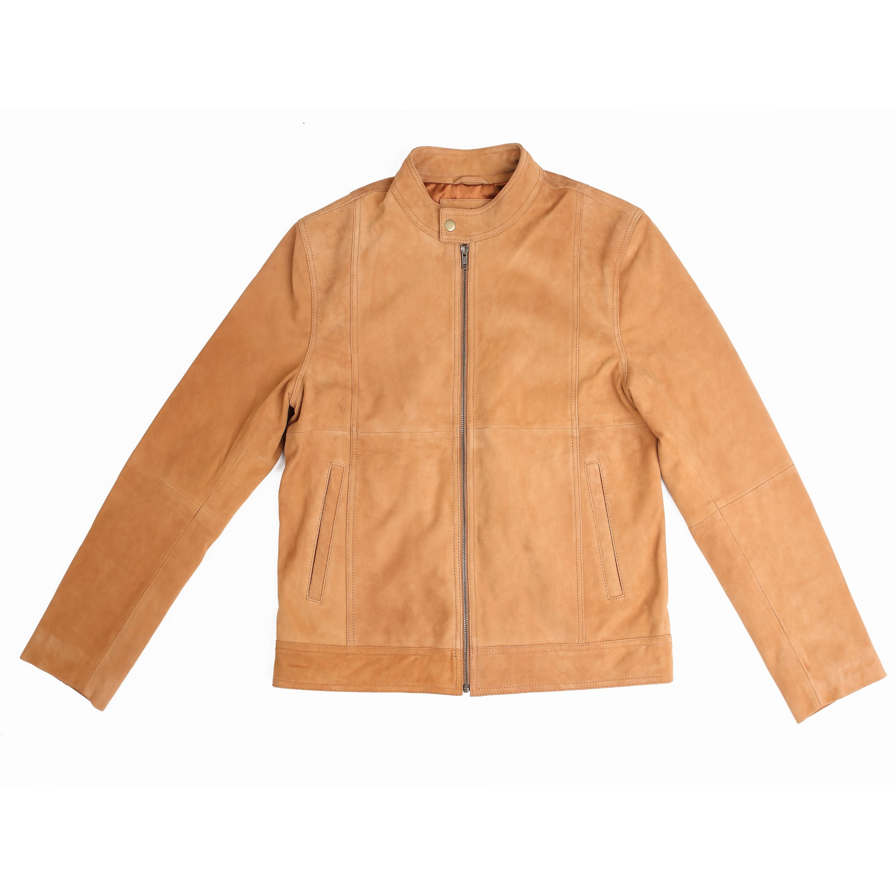 Men’s Sand Suede Leather Jacket